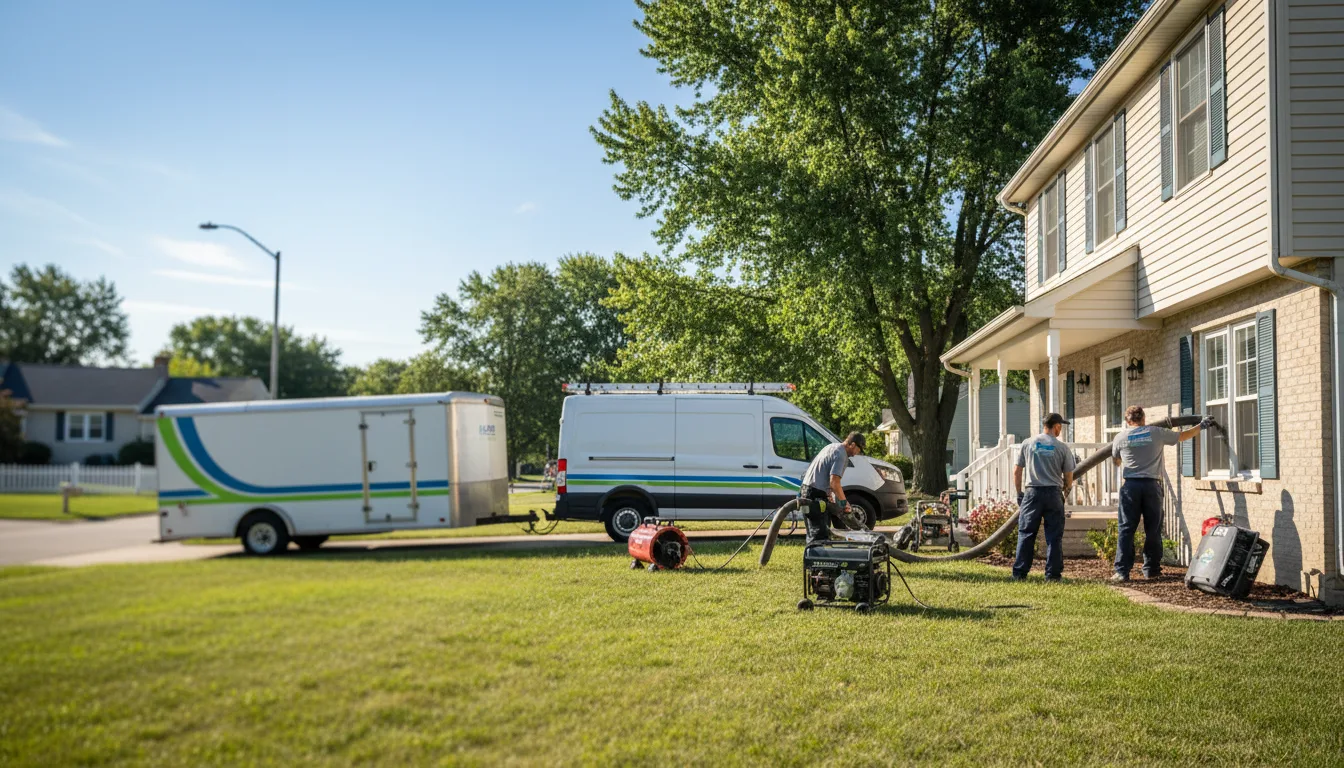 Flooded Basement Restoration And Cleanup With Repair in Troy Mills, IA near me